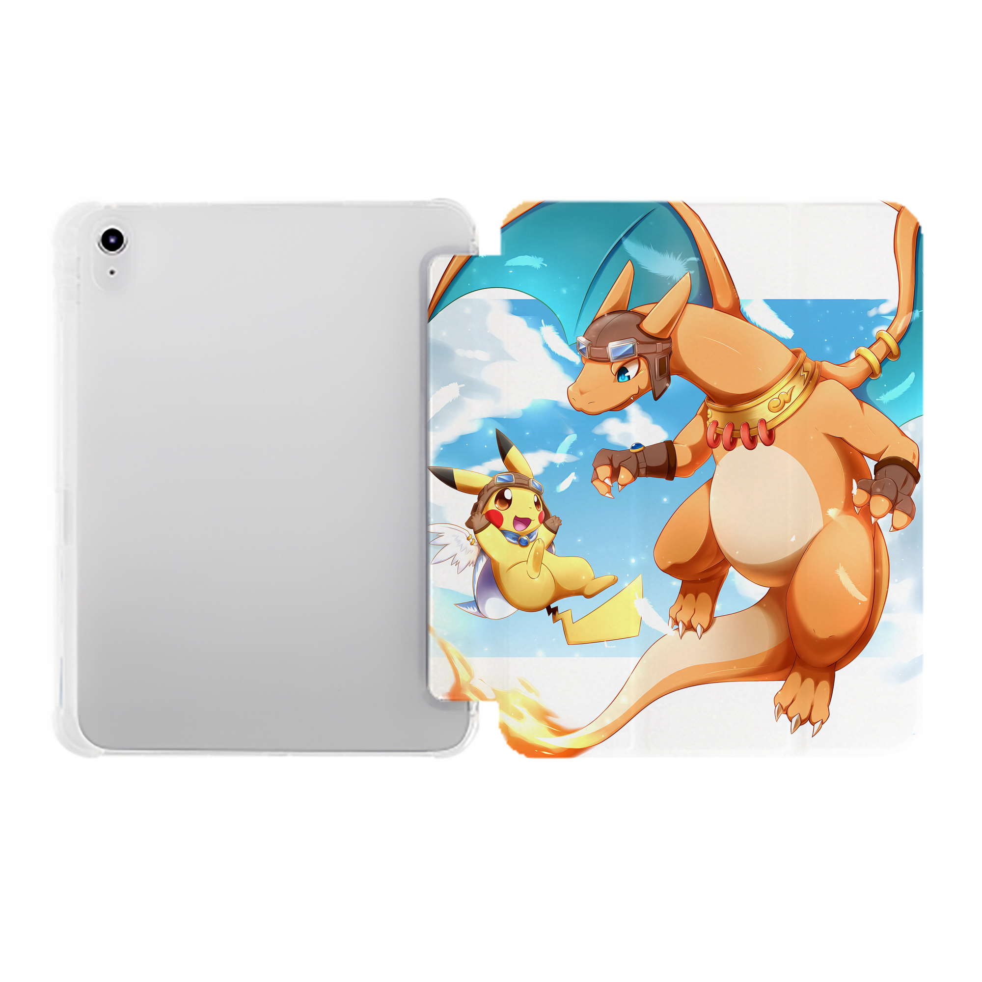 （画像用） ポケットモンスター Pokémon IPad ケース ペン収納付き 三つ折りスタンド PUレザー×シリコン 対応機種9.5/10.5/10.9インチ